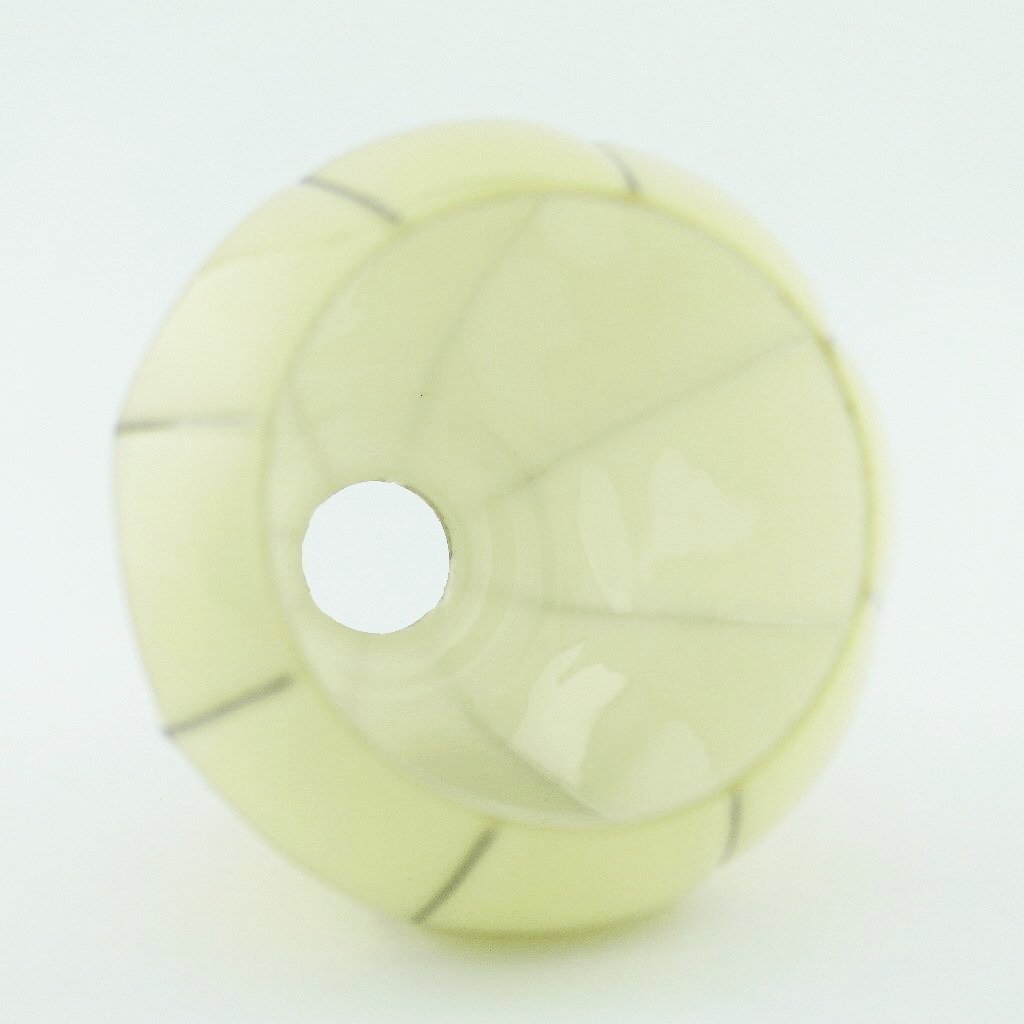 Bohemian antique milk glass lamp shade made in Czechoslovakia 1920's