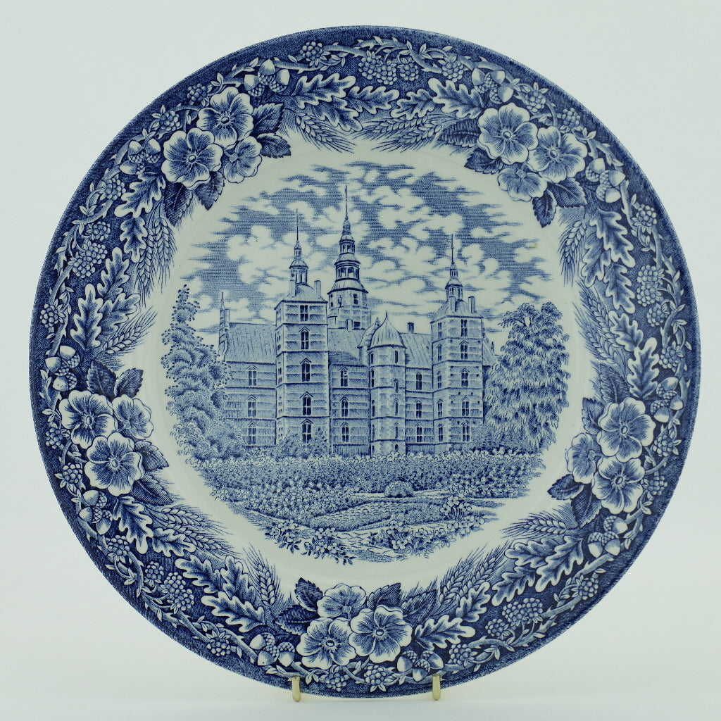 Vintage 1978 pottery plate ROSENBORG SLOT Denmark Royal Decor