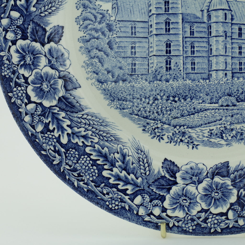 Vintage 1978 pottery plate ROSENBORG SLOT Denmark Royal Decor