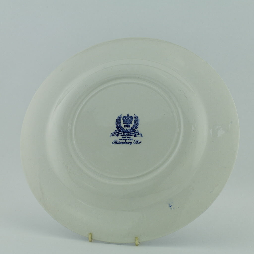 Vintage 1978 pottery plate ROSENBORG SLOT Denmark Royal Decor