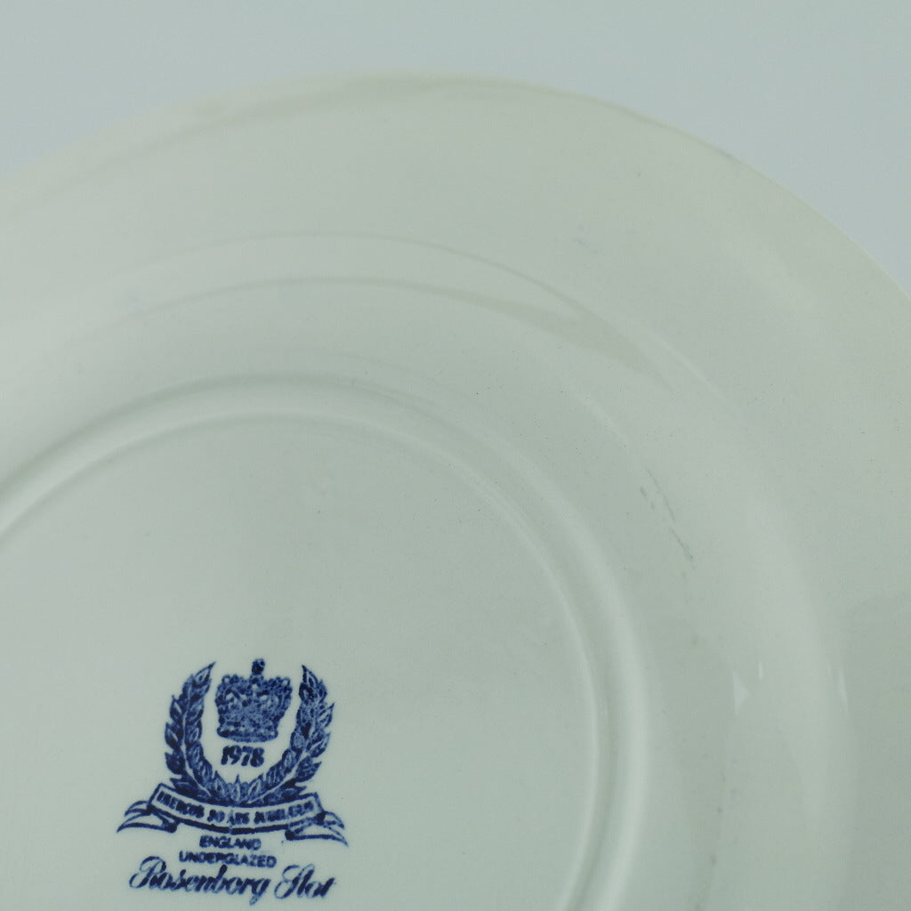 Vintage 1978 pottery plate ROSENBORG SLOT Denmark Royal Decor