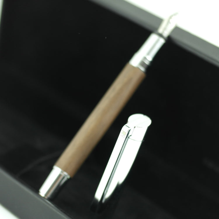 Senator Tizio 6252 Walnut wood Fountain pen in genuine box