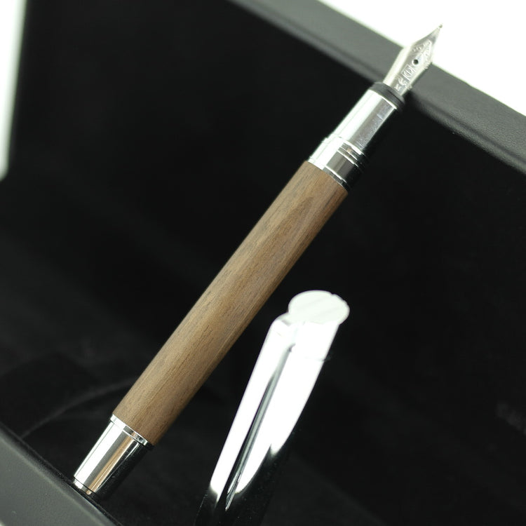 Senator Tizio 6252 Walnut wood Fountain pen in genuine box