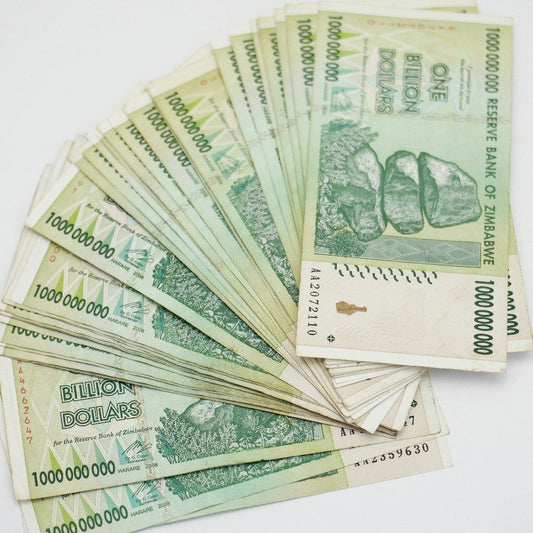 Billion Zimbabwe Dollars note