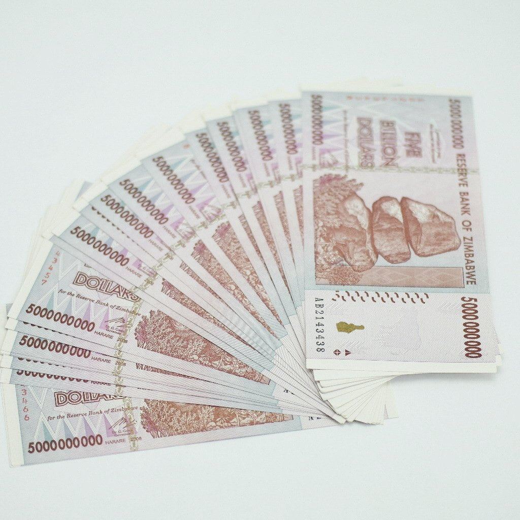Billion Zimbabwe Dollars note