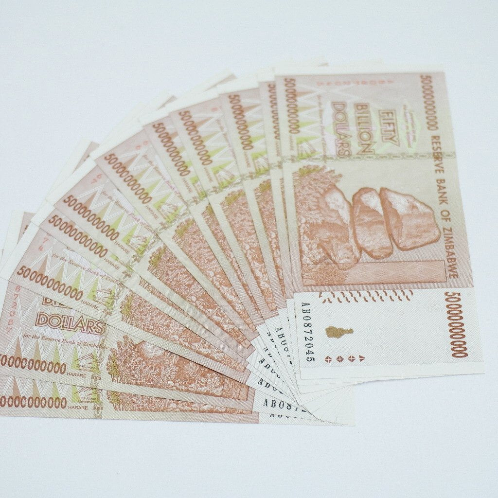 Billion Zimbabwe Dollars note