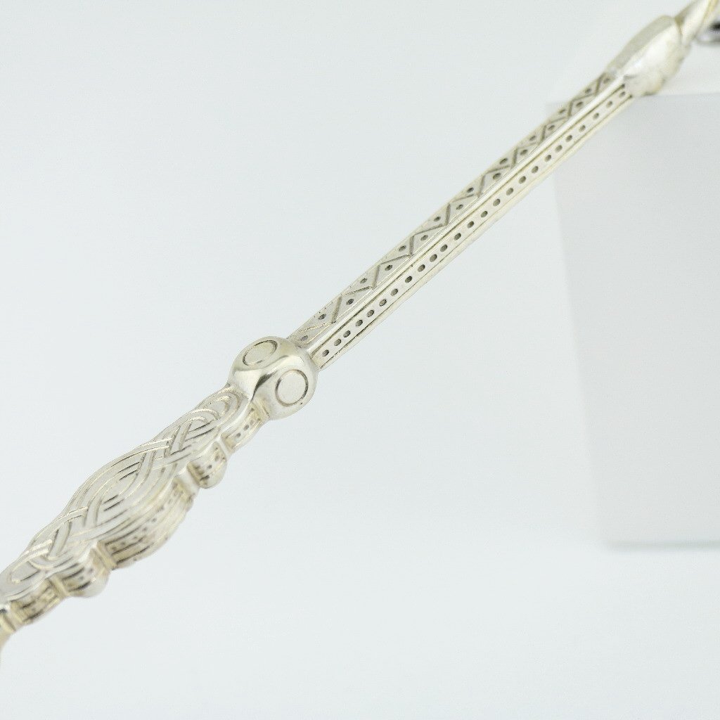 Cuchara de unción de plata de ley antigua de 1902 de 250 mm Coronación Real de Londres