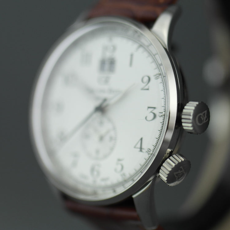 German Carl von Zeyten Swiss Quartz wrist watch - Etterlin - Leather strap
