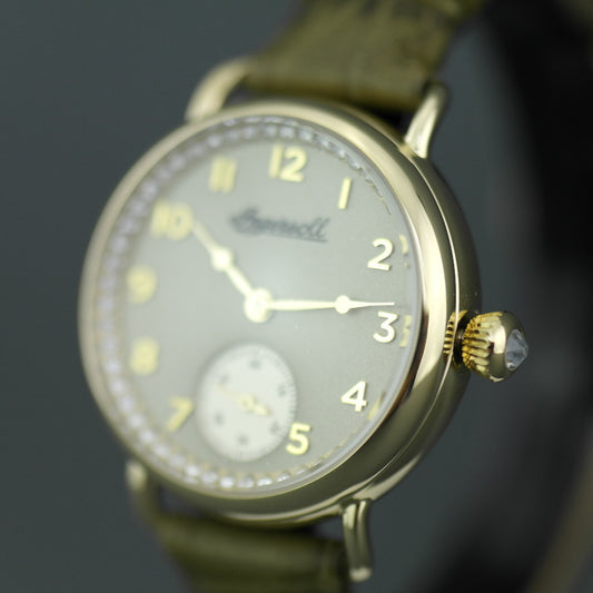 Ingersoll The Trenton Reloj de pulsera de cuarzo para mujer con correa de piel