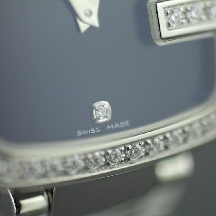 Elegante Gucci Damenarmbanduhr mit 1,01 ct Diamanten besetzter Lünette G