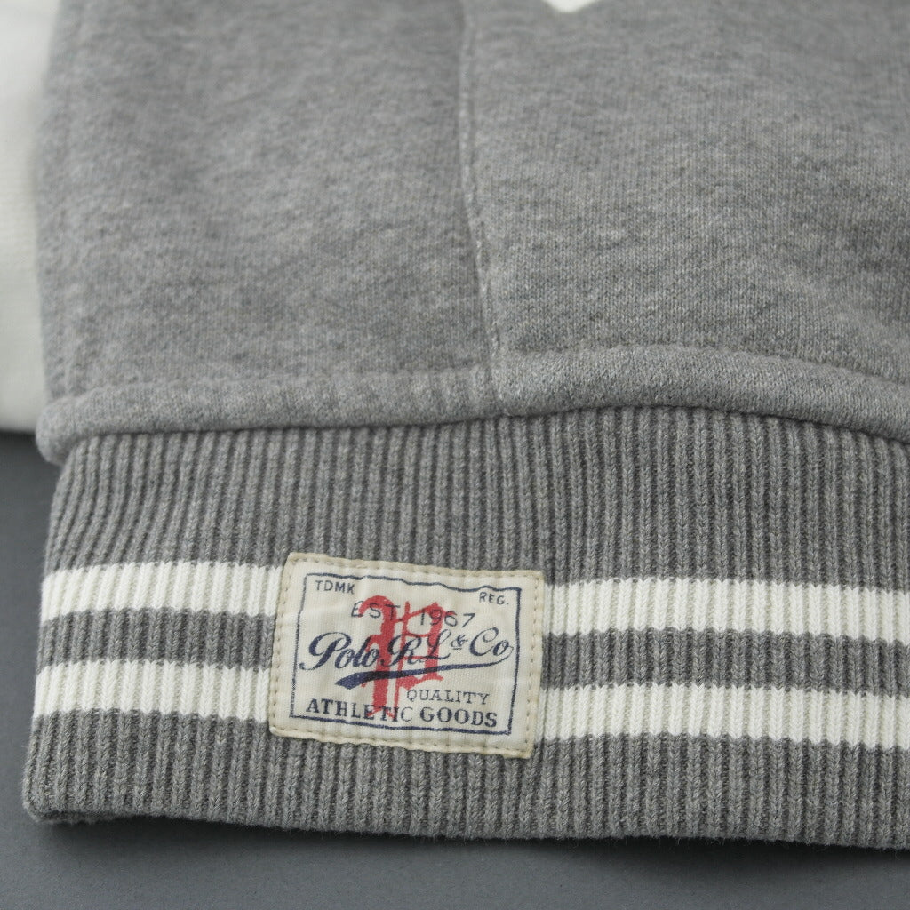 Polo Ralph Lauren Grey baseball fleece jacket Cardigan Regent