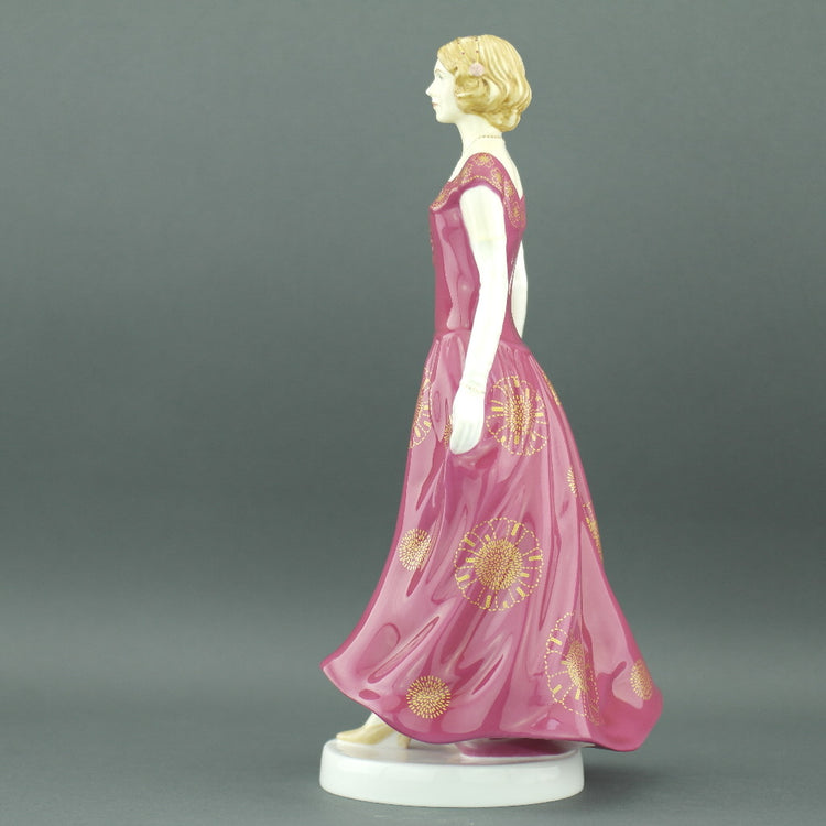 Downton Abbey Lady Rose handgemachte Figur aus Knochenporzellan