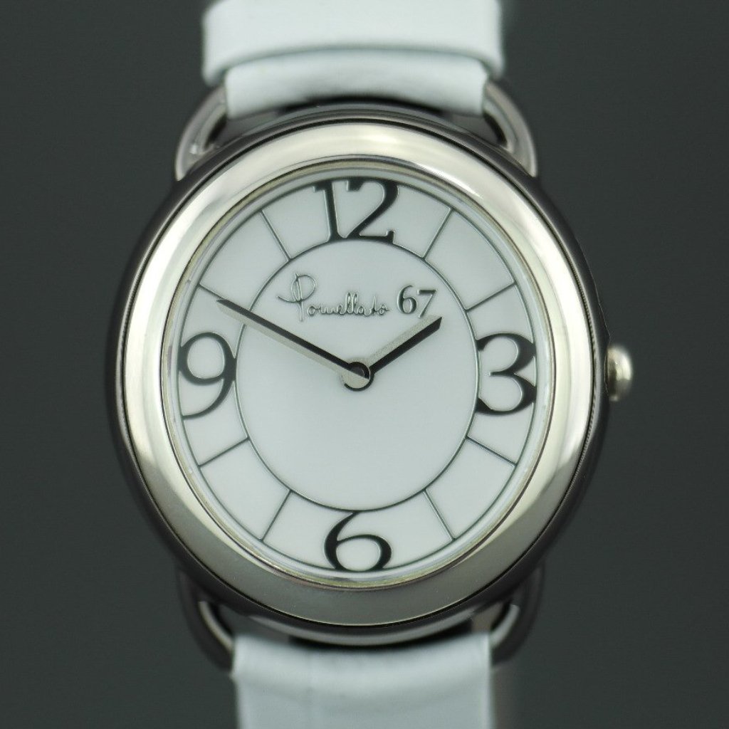 Reloj suizo Pomellato 67 de edición limitada para mujer con números arábigos y correa de piel 