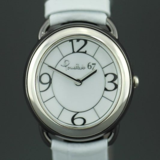 Pomellato 67 limited edition Ladies Swiss watch with Arabic numerals and Leather strap