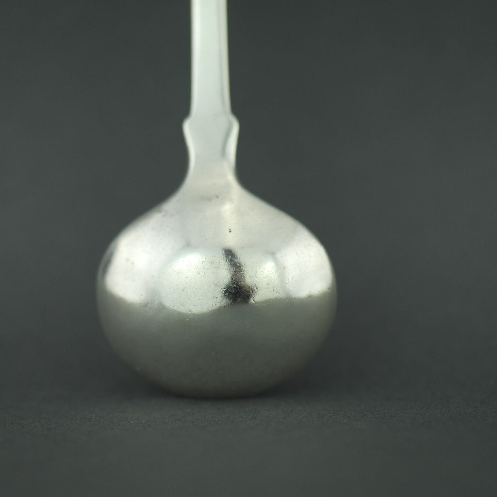 Antique 1826 sterling silver salt mustard spoon London JEC William Sumner I