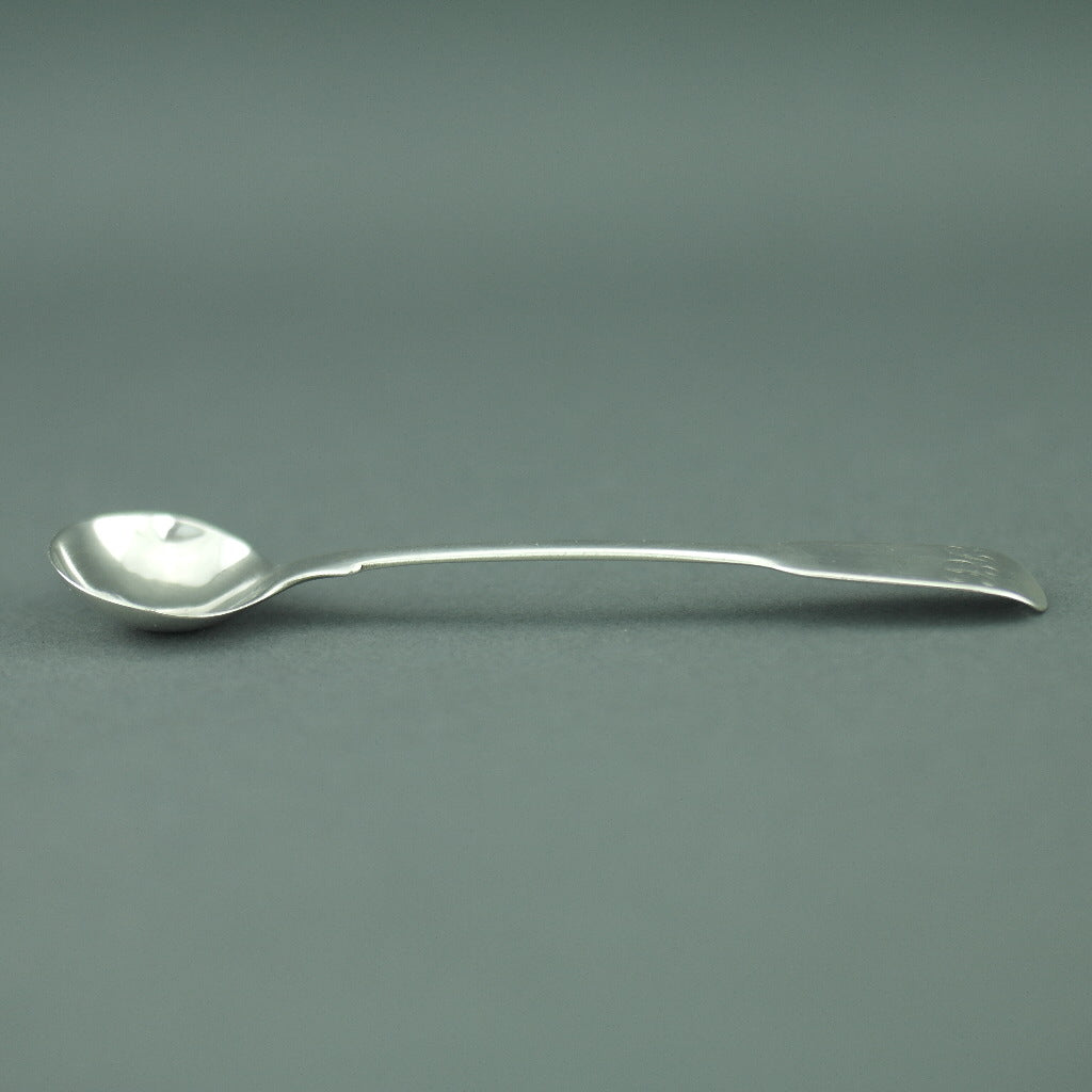 Antique 1826 sterling silver salt mustard spoon London JEC William Sumner I