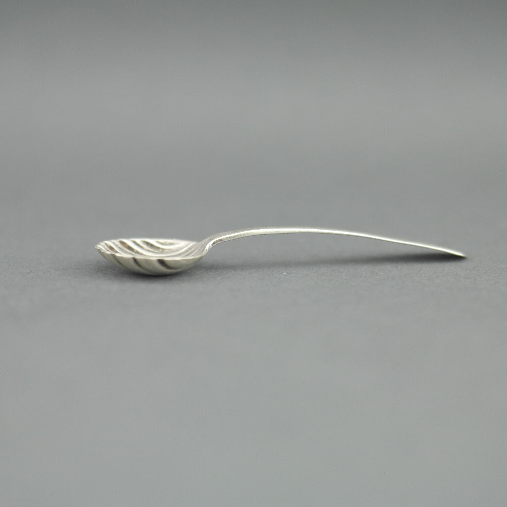 Antique 1866 sterling silver spoon salt Birmingham Hilliard Thomason 19thC