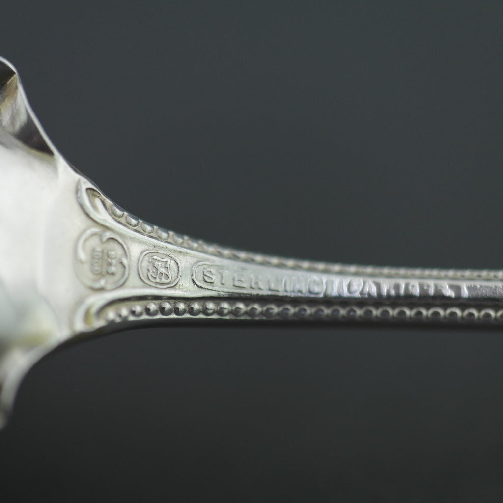 Antique 1885 Sterling silver desert spoon USA 925