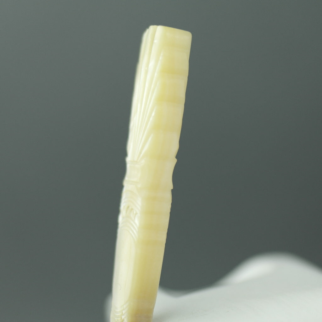 Antique 1838 sterling silver fork with Nacre MOP handle Birmingham