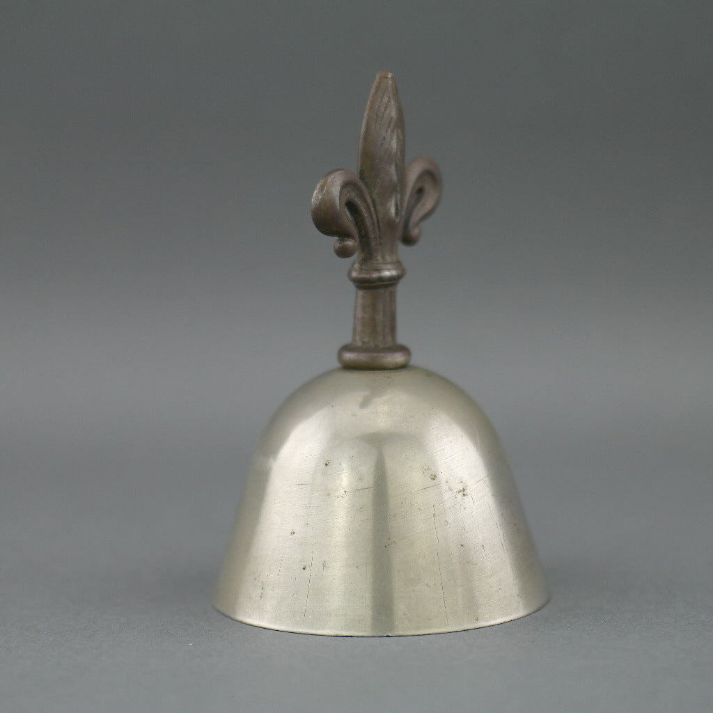 Antique reception bedroom iron bell with Royal flower handle