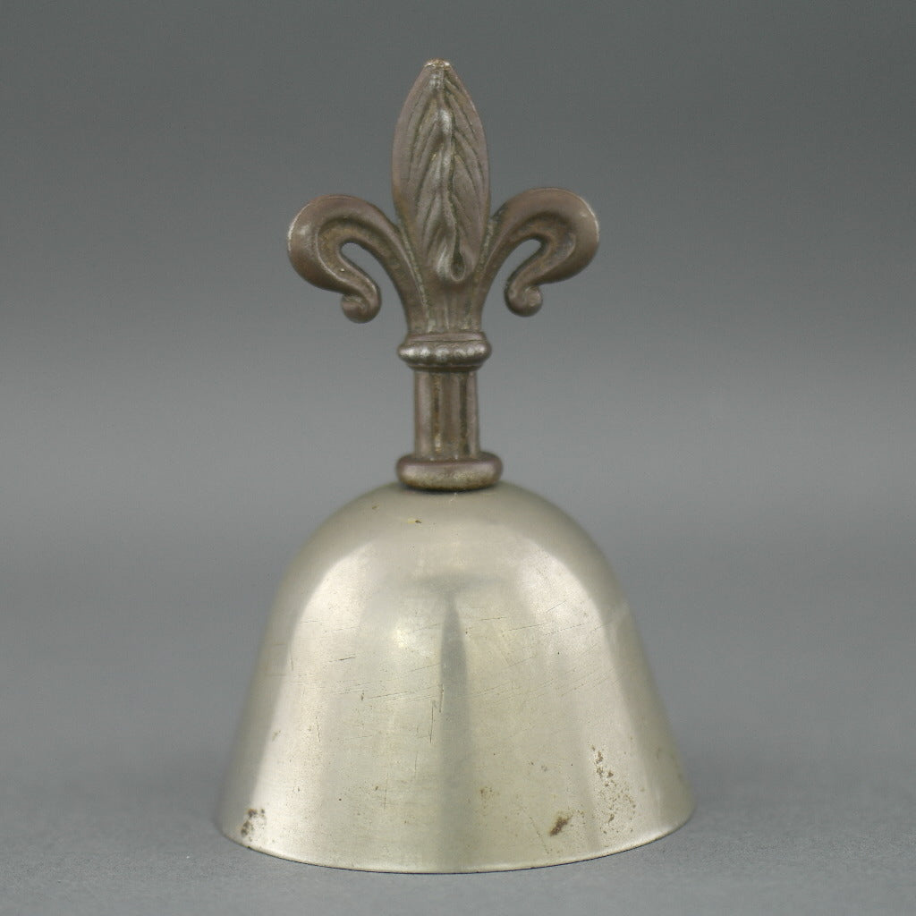 Antique reception bedroom iron bell with Royal flower handle