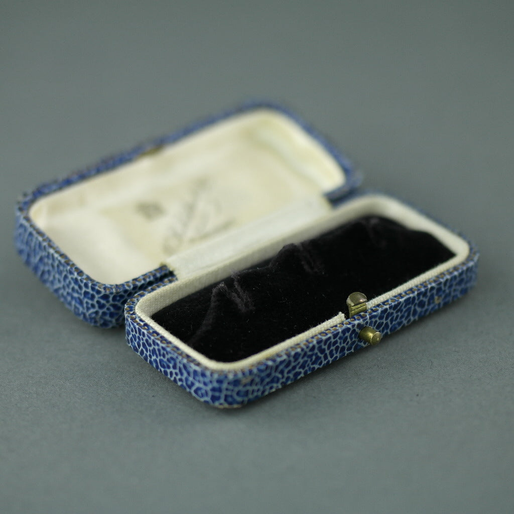 Caja azul antigua para tachuelas de vestir Imperio Británico Manchester WB Pidduck &amp; Son