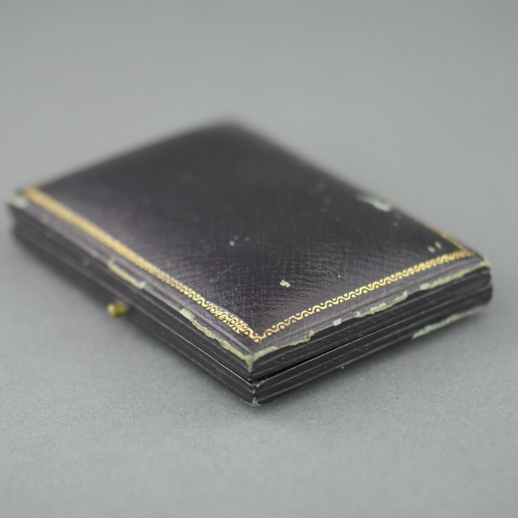 Antique box for set of cufflinks and studs James Turner Goldsmith Cavendish Circus Buxton