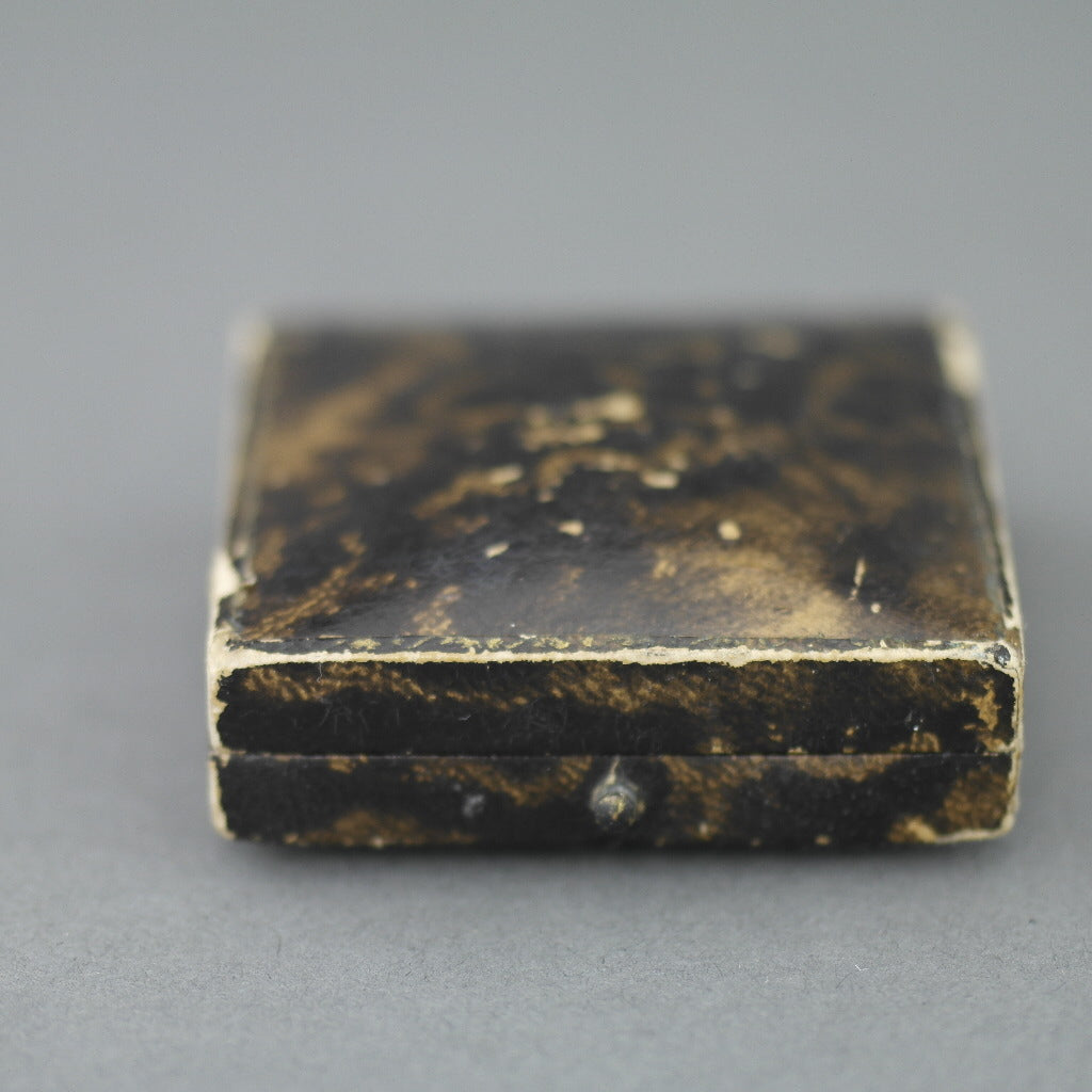Antique box for brooch, coin, watch jewellery British Empire Birmingham W. A. Perry & Co