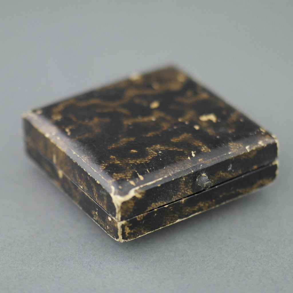 Antike Box für Brosche, Münze, Uhrenschmuck British Empire Birmingham WA Perry &amp; Co