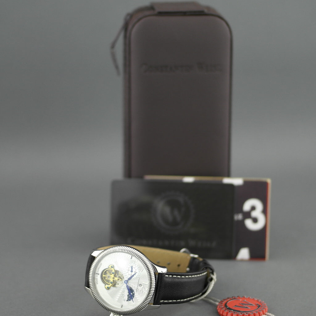 Constantin Weisz, automatische Armbanduhr mit offenem Herzen, 22 Steine, Datum, Tag und Nacht