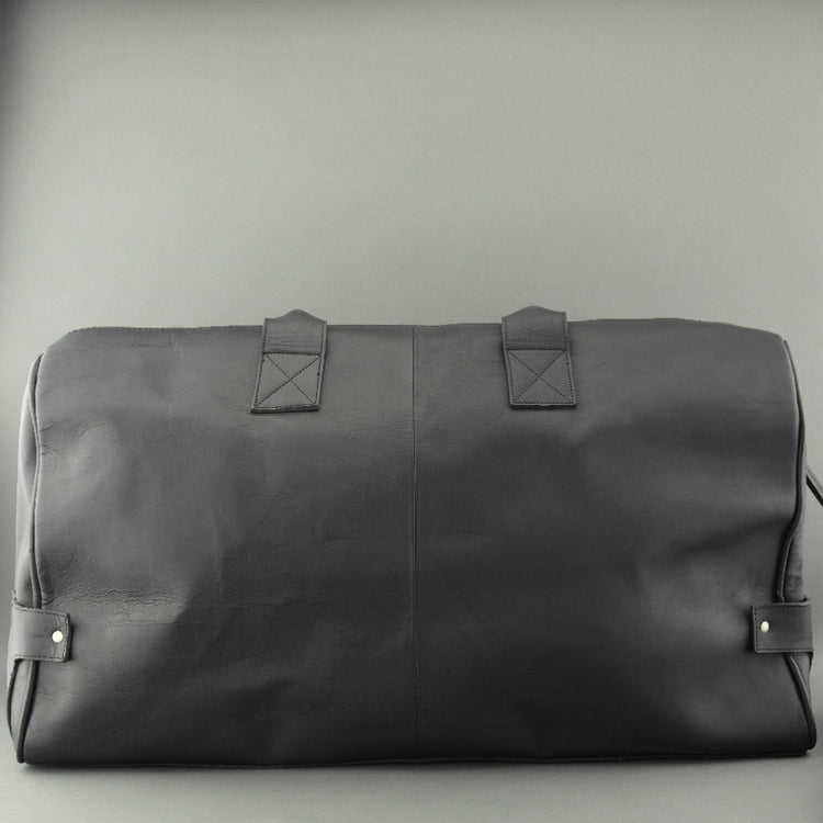 Still Nordic Sport Large Genuine Leather Holdall Travel bag Overnight Black