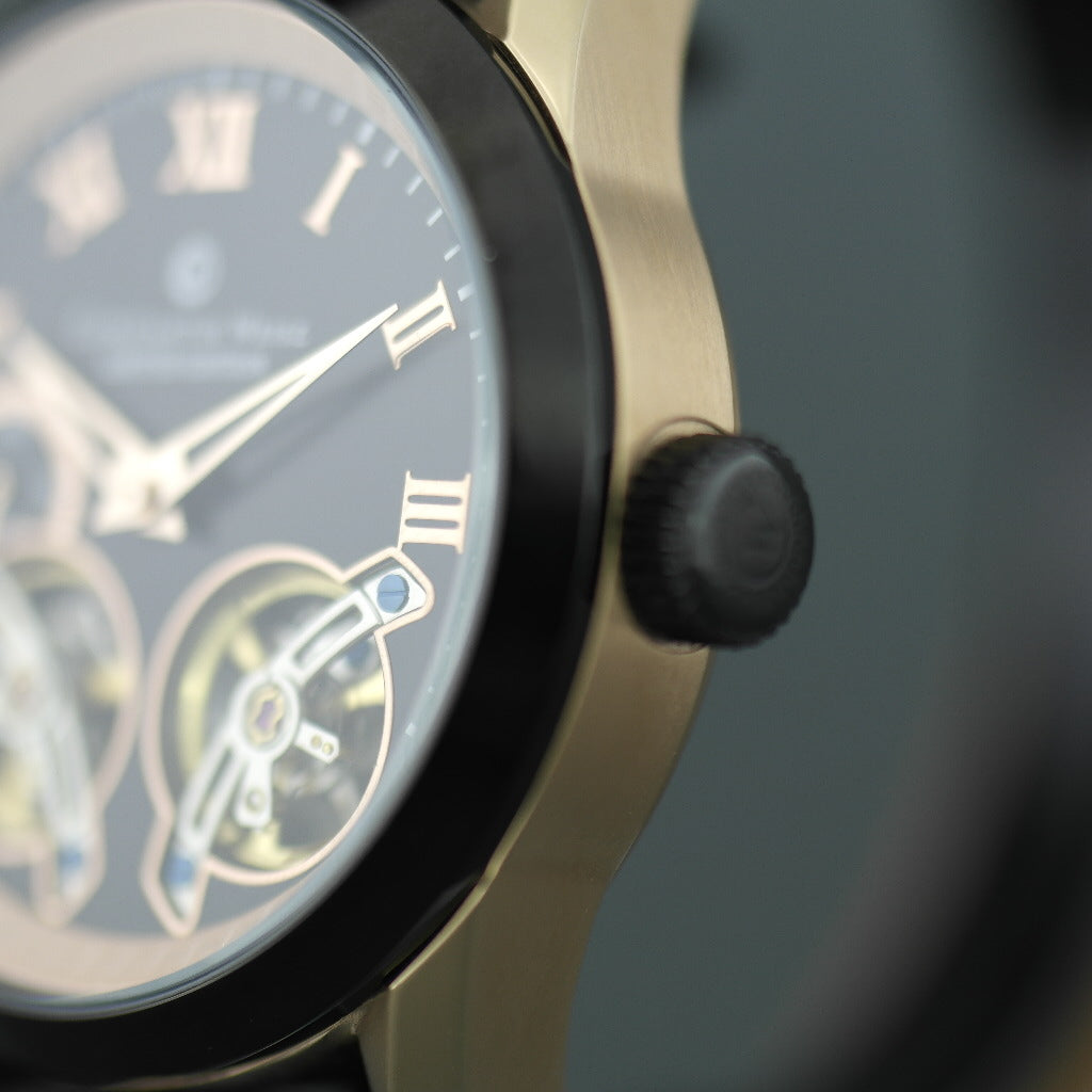 Constantin Weisz Limited Edition Herren-Armbanduhr mit automatischer Doppelunruh 