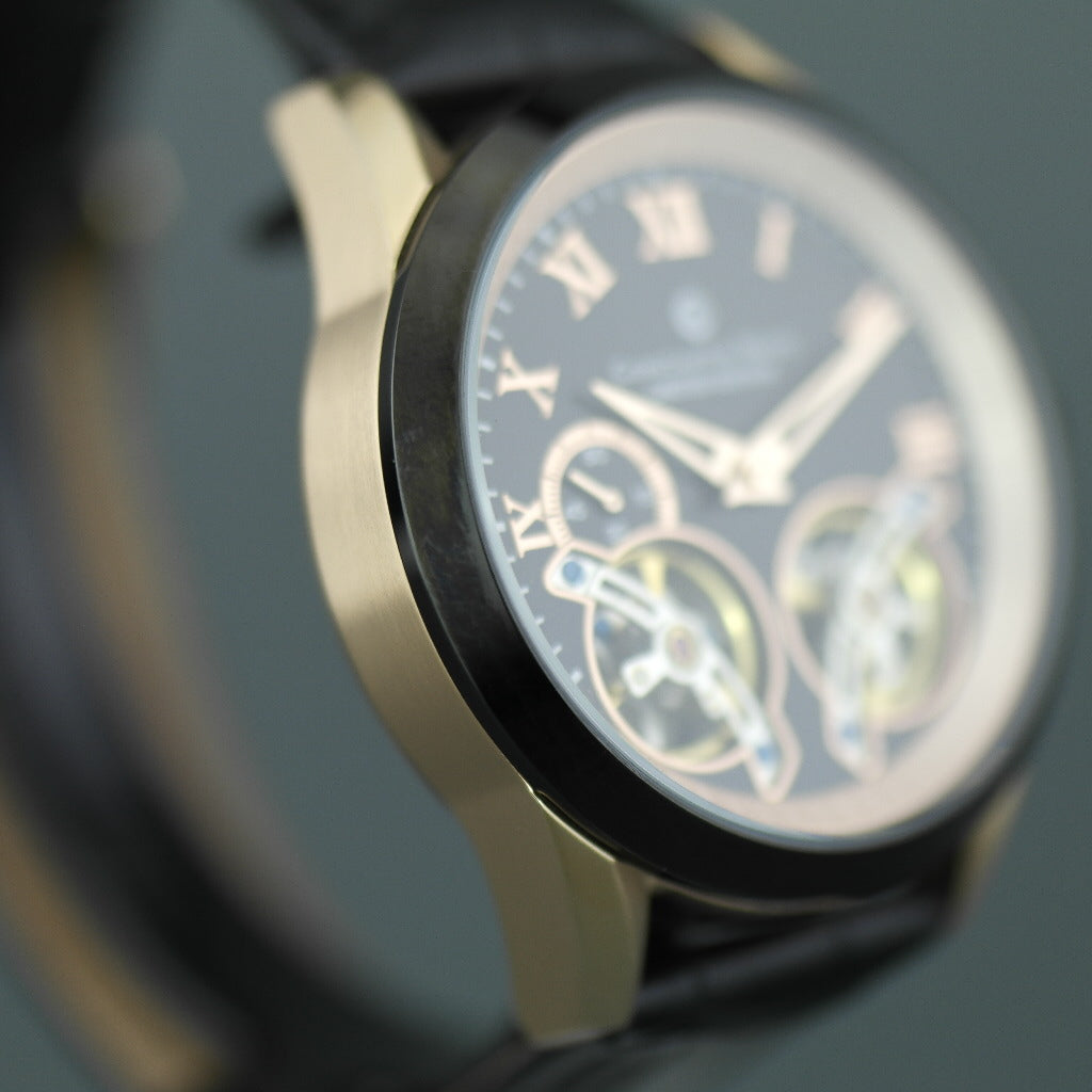 Constantin Weisz Limited Edition Herren-Armbanduhr mit automatischer Doppelunruh 