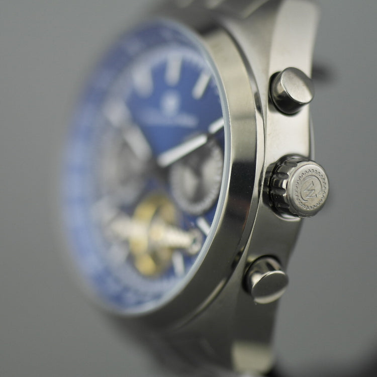 Constantin Weisz Gents Reloj de pulsera automático con taquímetro y corazón abierto