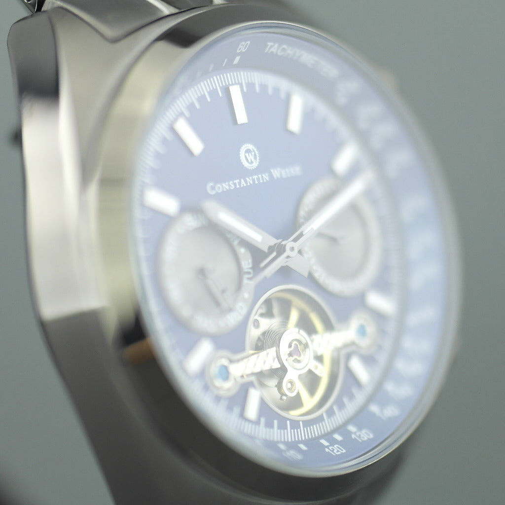 Constantin Weisz Gents Automatic Tachymeter Open heart wrist watch