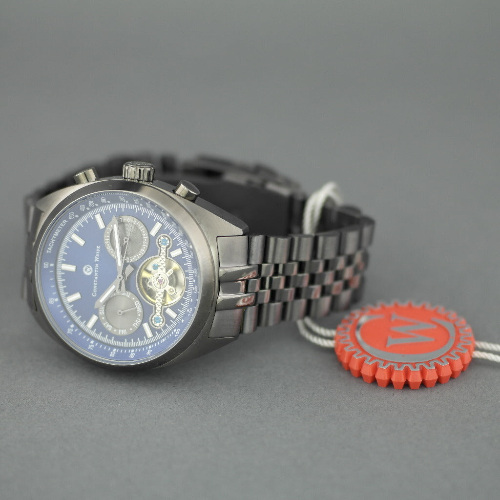 Constantin Weisz Gents Automatic Tachymeter Open heart wrist watch