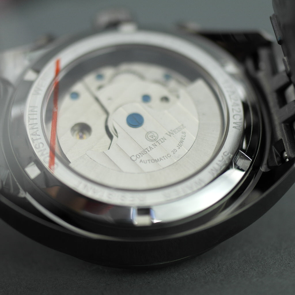 Constantin Weisz Gents Automatic Tachymeter Open heart wrist watch