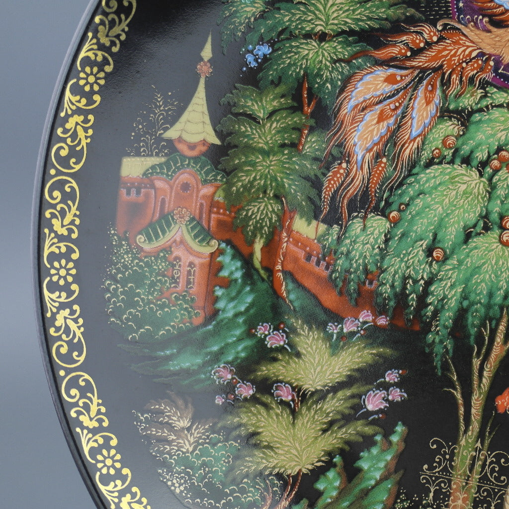 Hunt for Firebird, Russian tales Plate Lomonosoff Porcelain