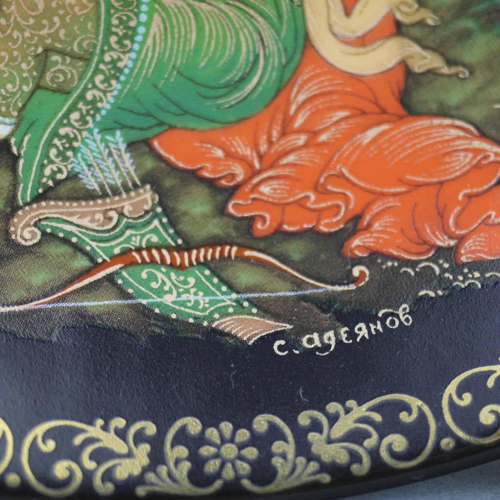 Hunt for Firebird, Russian tales Plate Lomonosoff Porcelain
