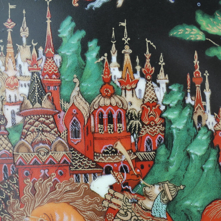 Ruslan und Ludmilla, Russische Geschichten Teller Vinogradoff Porzellan, Wanddekoration