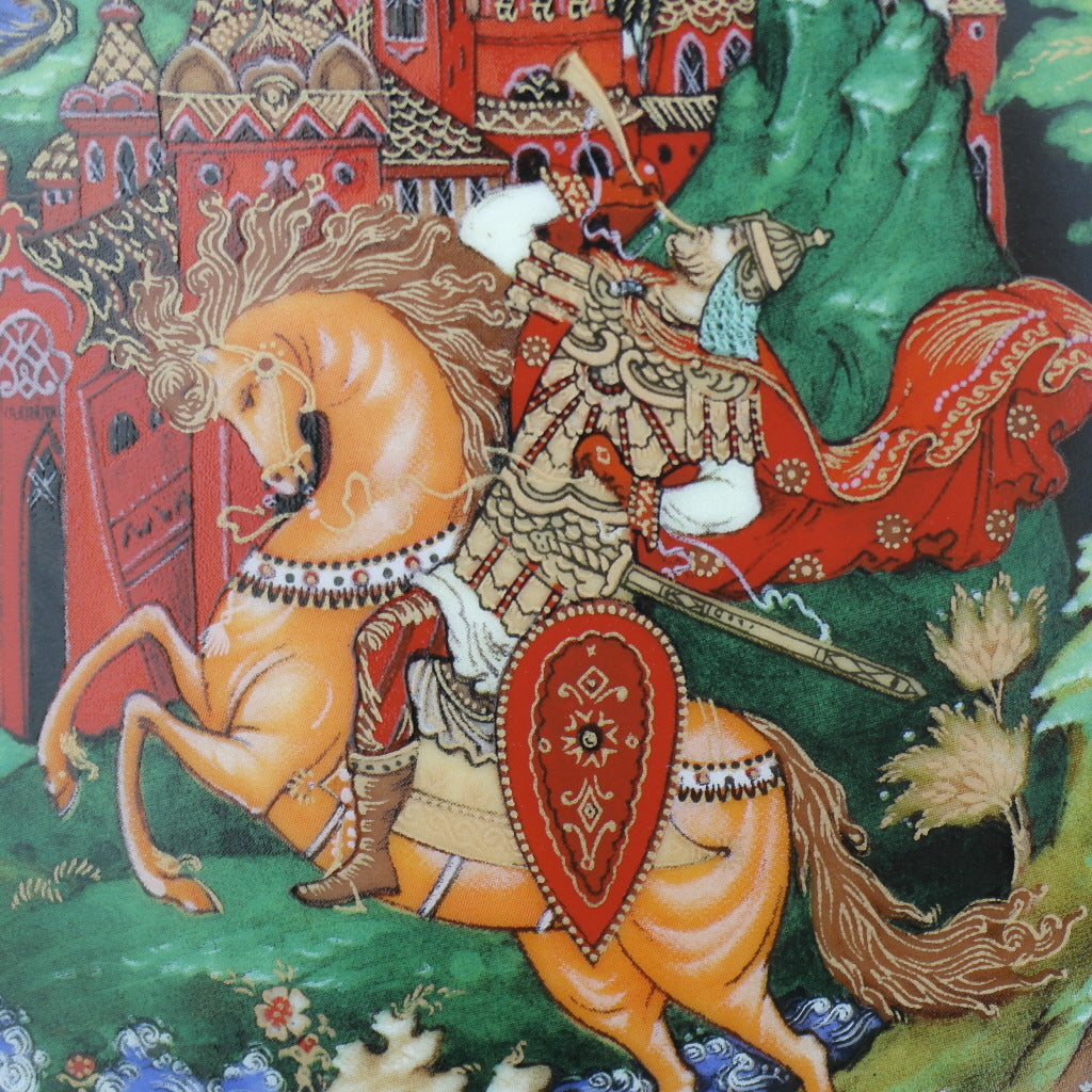Ruslan and Ludmilla, Russian tales Plate Vinogradoff Porcelain, Wall Decor