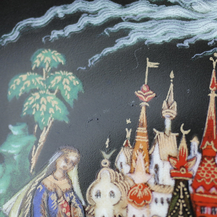Ruslan und Ludmilla, Russische Geschichten Teller Vinogradoff Porzellan, Wanddekoration