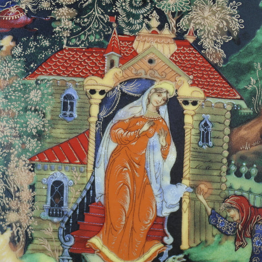 Die tote Prinzessin und die sieben Ritter Russische Geschichten Teller Porzellan, Wanddekoration
