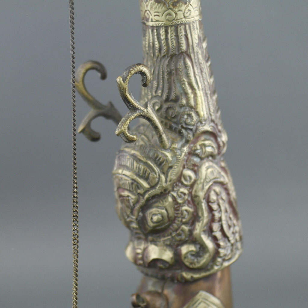 China ritual dragon horn ancient style wall decor