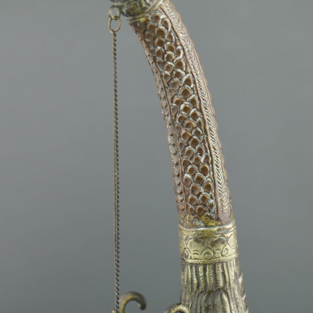 China ritual dragon horn ancient style wall decor