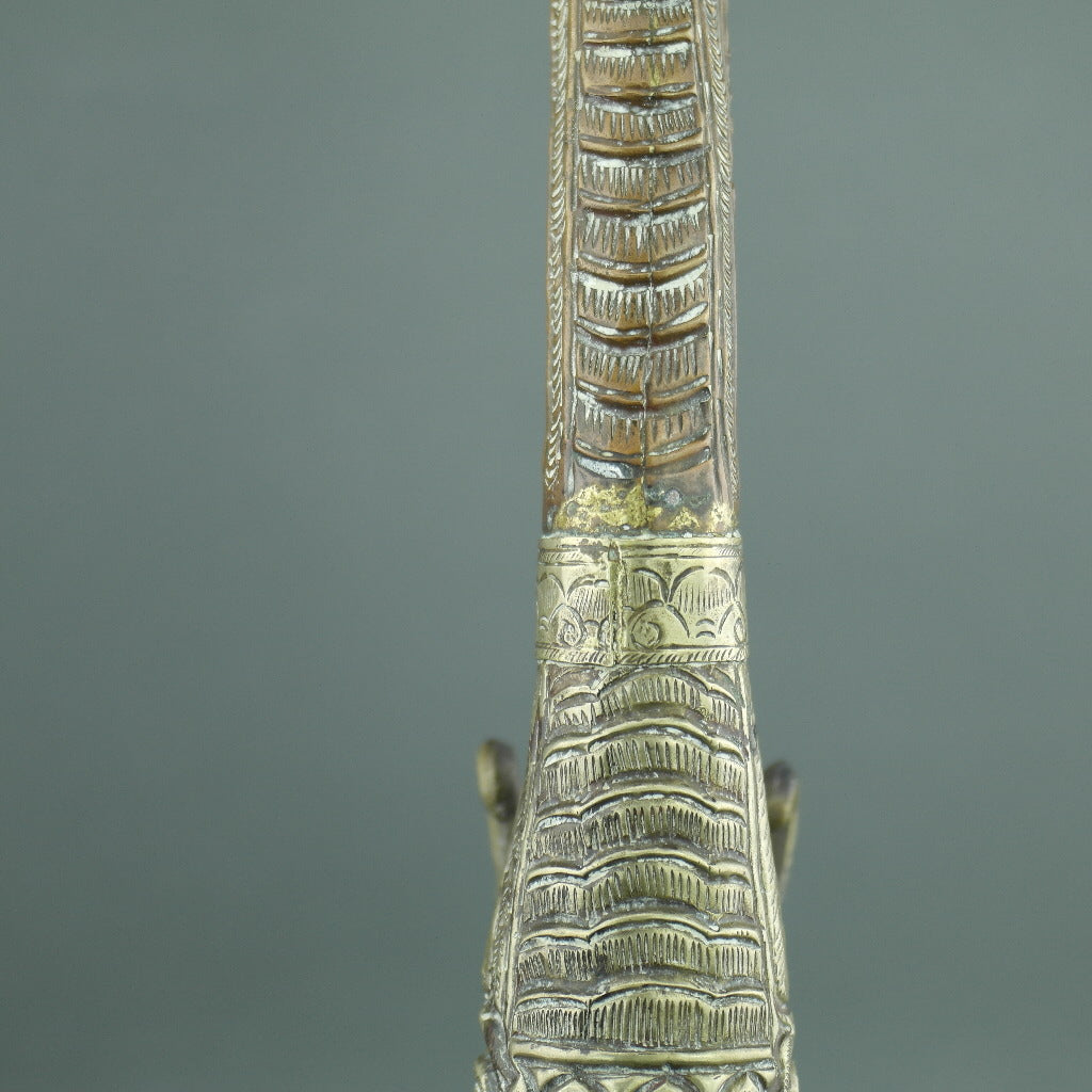 China ritual dragon horn ancient style wall decor