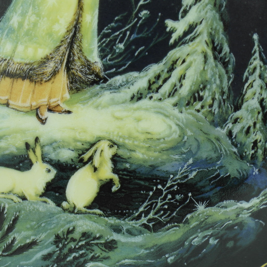The Snow Maiden, Russian tales Porcelain Plate from Kholui Art Studio, Wall Decor