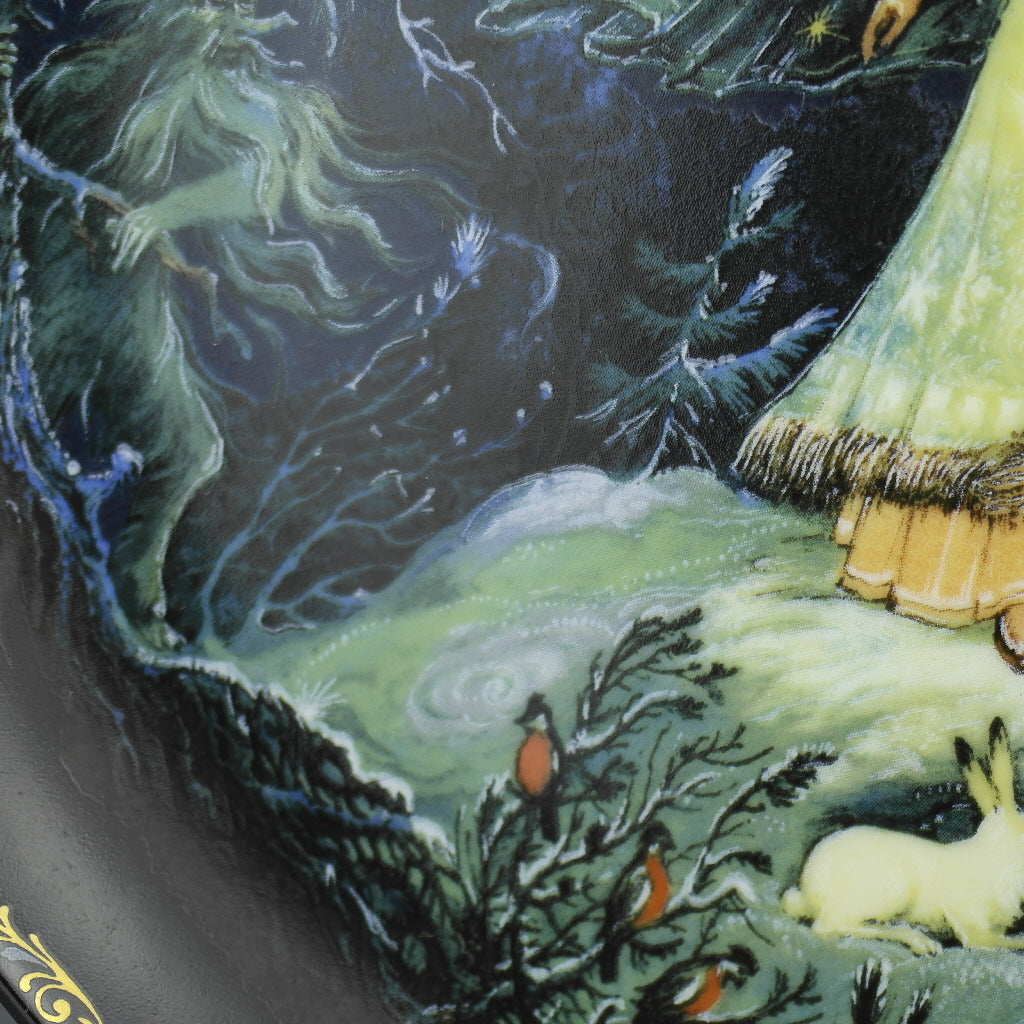 The Snow Maiden, Russian tales Porcelain Plate from Kholui Art Studio, Wall Decor