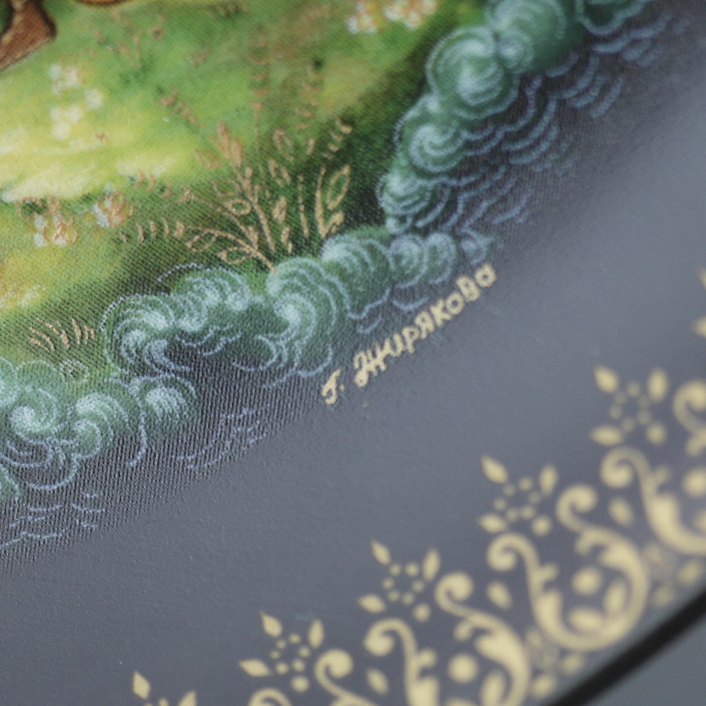 Tsar Saltan, Russian tales plate from Vinogradoff porcelain, Wall Decor