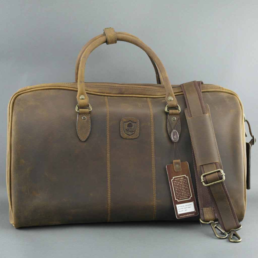 Ashwood Echtleder Holiday Business Sport Große Reisetasche Schlammfarbe
